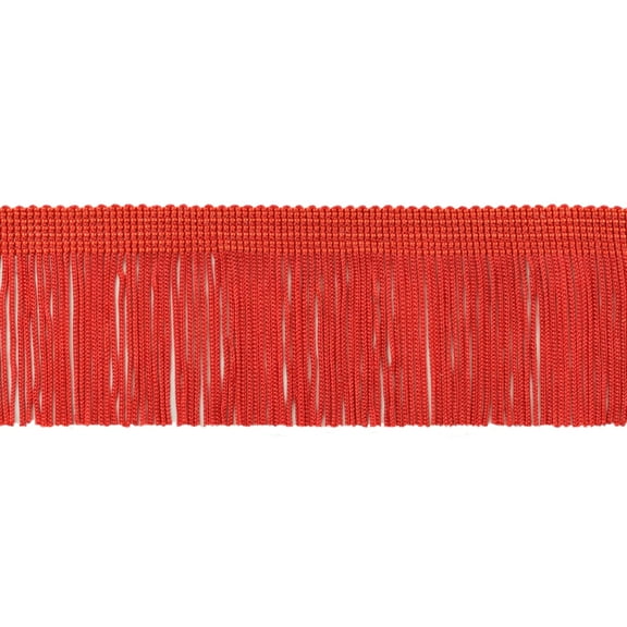 2" (5cm) Chainette Fringe Trim # CF02,, Cherry Red #E6 (Bright Red) 11 Yards (33 ft/10m)