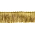thumbnail image 1 of 2" (5cm) Ellora Collection Brush Fringe Trim # 0200ELBH,, Golden Beige #EL15 (Gold Beige, Dark Gold) 5 Yards (15 ft/4.5m), 1 of 2