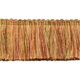 thumbnail image 1 of 2" (5cm) Veranda Collection Shiny Brush Fringe Trim # 0200VB,, Sunset Beige #VNT9 (Gold Beige, Rust Red, Light Brown) Sold By The Yard (36"/3 ft/0.9m), 1 of 1
