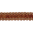 thumbnail image 1 of 2" (5cm) Wide Noblesse Collection Vintage Gimp Braid Trim # 0200HG, Burgundy Gold Red #1253 (Carmine Red, Yellow Gold, Dark Red) Sold By The Yard (36"/3 ft/0.9m), 1 of 1