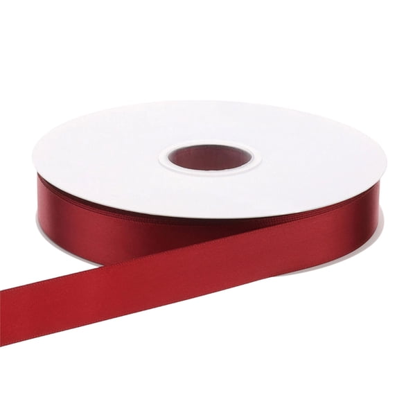 2.5cm Wide Satin Ribbon for Crafts & Gifts | 80m Roll of Solid Color ...