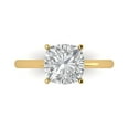 thumbnail image 1 of Solitaire Engagement Ring for Women - 2.5ct Moissanite in 14K Yellow Gold Promise Ring, 1 of 6