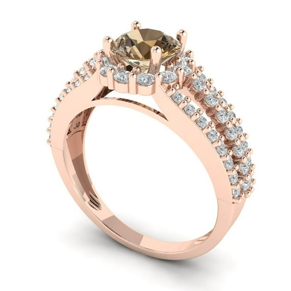 2.5ct Oval Cut Blue Natural Sky Blue Topaz 18k Pink Rose Gold Engraving Statement Bridal Wedding Solitaire Designer Ring Size 7.75