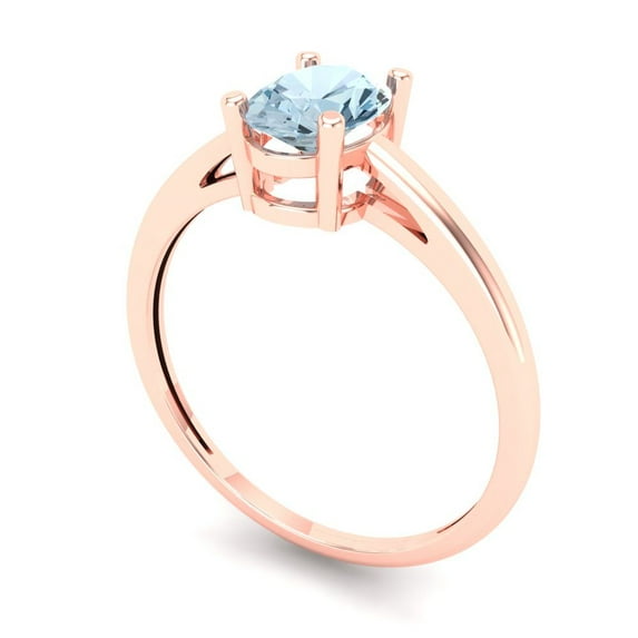 2.5ct Oval Cut Blue Natural Sky Blue Topaz 18k Yellow Gold Engraving Statement Bridal Wedding Solitaire Designer Ring Size 6.75