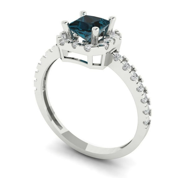 2.5ct Oval Cut Blue Natural Swiss Blue Topaz 18k Yellow Gold Engraving Statement Bridal Wedding Solitaire Designer Ring Size 8.25