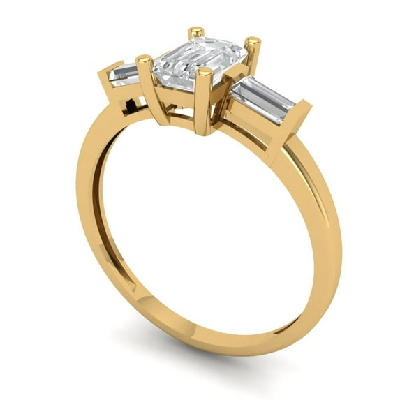 2.5ct Oval Cut Clear Moissanite 18k Yellow Gold Engraving Statement Bridal Wedding Solitaire Designer Ring Size 9.25