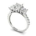 thumbnail image 1 of 2.5ct Radiant Cut Blue Natural Swiss Blue Topaz 14k Yellow Gold Engraving Statement Bridal Wedding Solitaire Designer Ring Size 9.25, 1 of 7