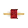 thumbnail image 1 of Clara Pucci 14K Yellow Gold 2.5ct Ruby Solitaire Ring for Women, 1 of 8