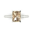 thumbnail image 1 of Clara Pucci 14K White Gold 2.5ct YellowMoissanite Solitaire Ring for Women, 1 of 8