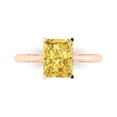 thumbnail image 1 of Clara Pucci 14K Rose Gold 2.5ct Citrine Solitaire Ring for Women, 1 of 8
