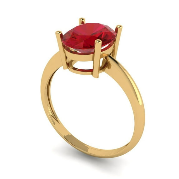 2.5ct oval cut tourmaline 14k yellow gold Bridal Wedding Engagement Promise Anniversary Ring for Women size 9.25