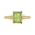 thumbnail image 1 of Clara Pucci 14K Yellow Gold Solid Gold Peridot Solitaire Anniversary Ring for Women - 2.5 cttw Radiant Cut, 1 of 8