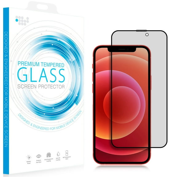 2.5d Full Coverage Privacy Tempered Glass Protector For Iphone 14 Pro Max 6.7 - Black