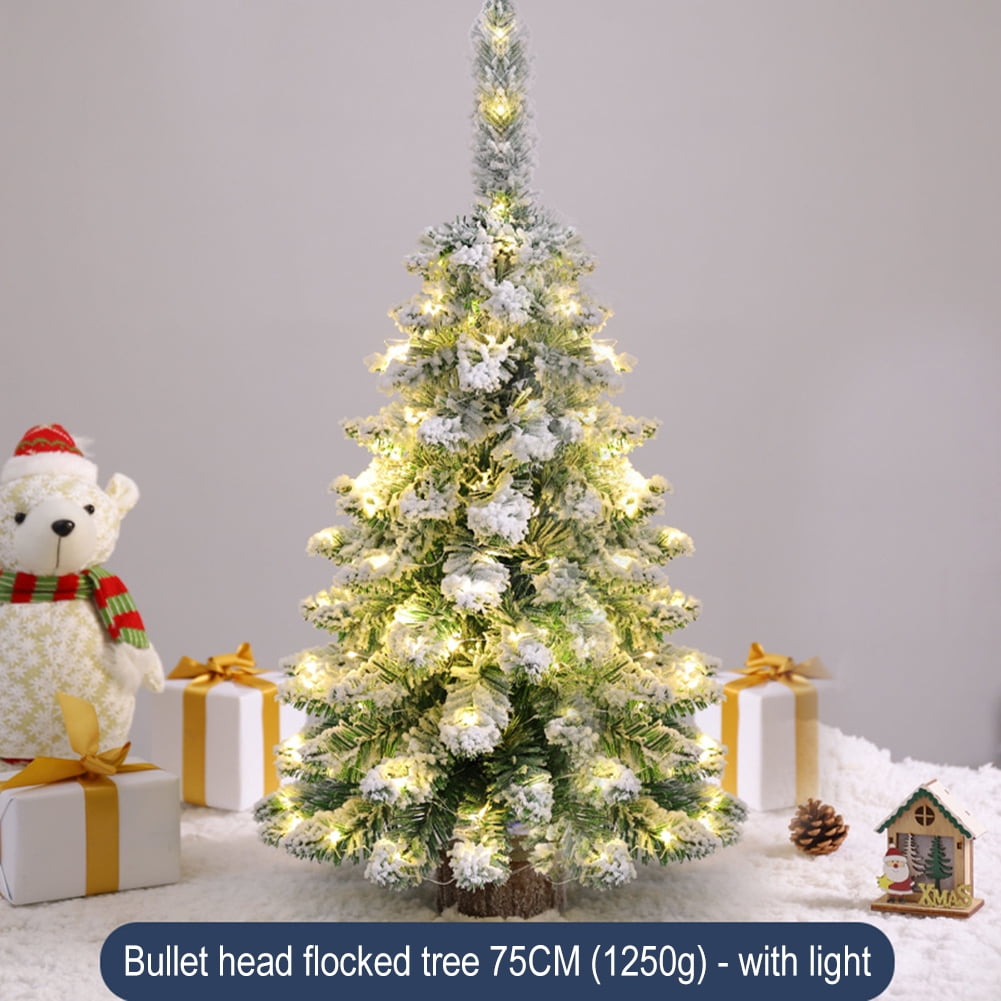 2.5ft PreLit Tabletop Christmas TreeSnow Flocked Small Artificial