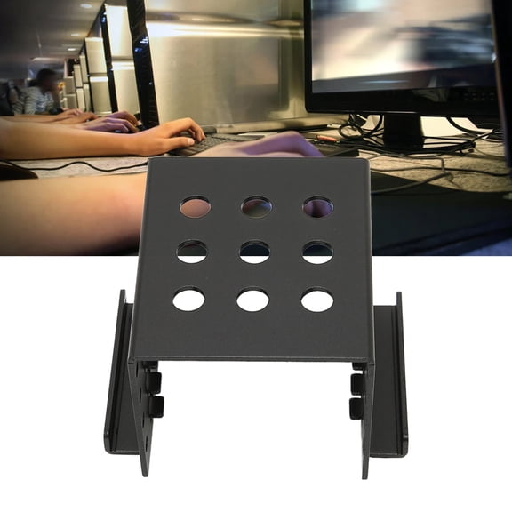 2.5in Hard Drive Cage 2.5in HDD Mounting Rack with Hollow Design, Aluminium Alloy Hard Drive Cage for 2.5in IDE HDD SSD, and IDE Port Compatible, Includes 20 Screws, Support All 2.5 Inch HDD and SSD,