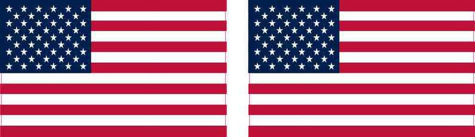 8.5in x 4.5in American Flag Sticker - Walmart.com