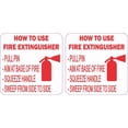 thumbnail image 1 of 2.5in x 2.5in How to Use Fire Extinguisher Stickers, 1 of 1