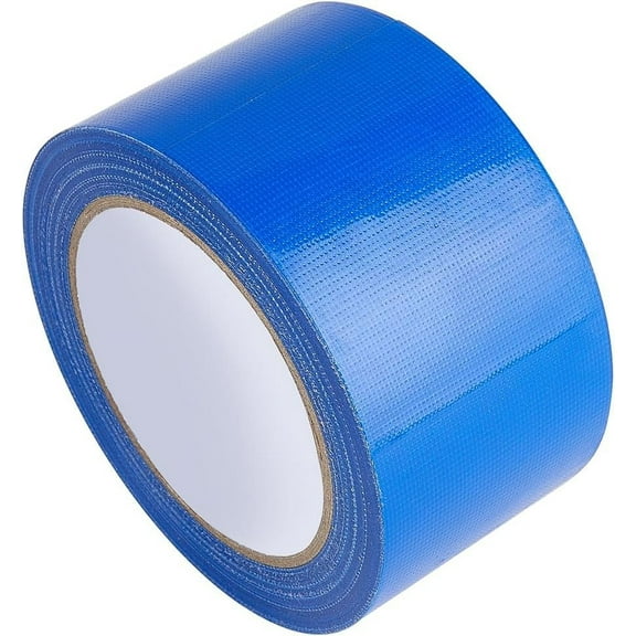 2.5in x 65.6ft Strong Adhesive Cloth Blue Duct Tape Heavy Duty Repair Fabric Tape Single Sided Water Resistant Gaffer Tape for DIY Stage Carpet Floor Repairing Spines Fixing Edges Hinging