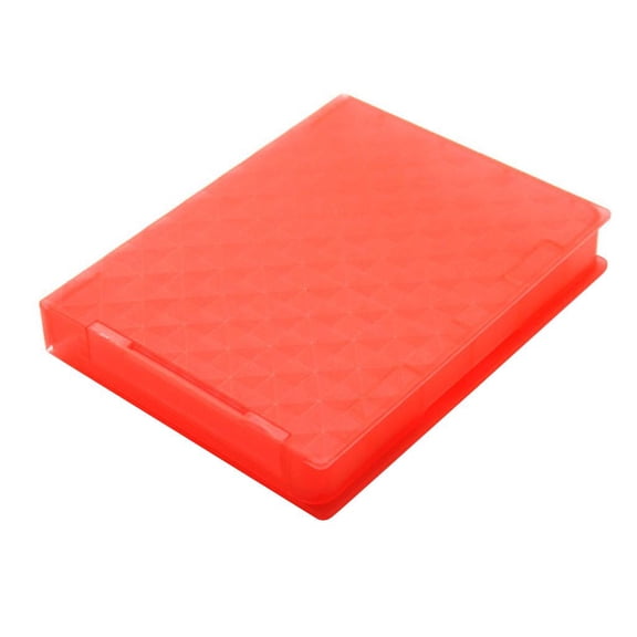2.5inch Enclosure External Disk Protective Case Storage Box Red