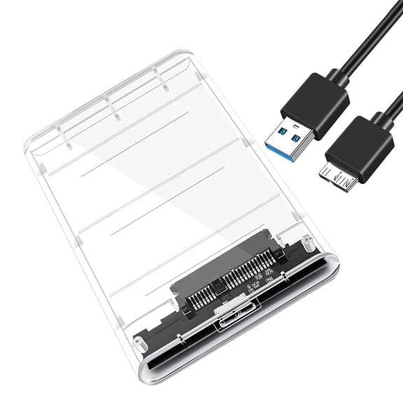 2.5inch External Enclosure Enclosure 5Gbps to USB 3.1 , Clear , 12.7cmX7.9cmx1.35cm