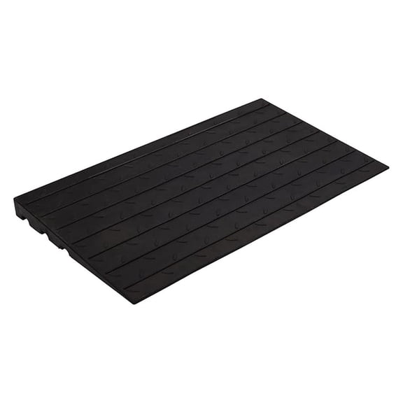 2.5inch Height Rubber Threshold Ramp, 33000 LBS Capacity Doorway Anti-Slip Curb Wheelchairs Ramps for Wheelchair, Scooter, Car, 42" L x 24" W, Black