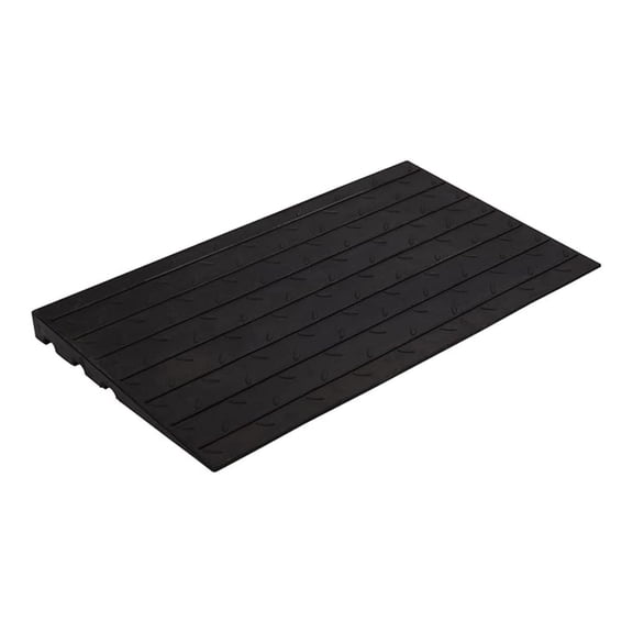 2.5inch Height Rubber Threshold Ramp, 33000 LBS Capacity Doorway Anti-Slip Curb Wheelchairs Ramps for Wheelchair, Scooter, Car, 42" L x 24" W, Black