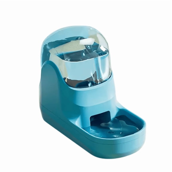 2.5kg Space-Saving Pet Feeder & Water Dispenser, PP PET Material Automatic Feeding Set