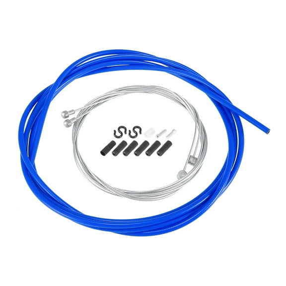 2.5m Bike Inner Brake Cable Wire Housing Kit Mountain Bike Blue Universal Replacement Bicycle Inner Brake Cable Housing