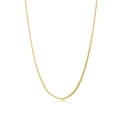 thumbnail image 1 of 2.5mm 24k Yellow Gold Plated Stainless Steel Square Box Chain Necklace, 30 inches, 1 of 6