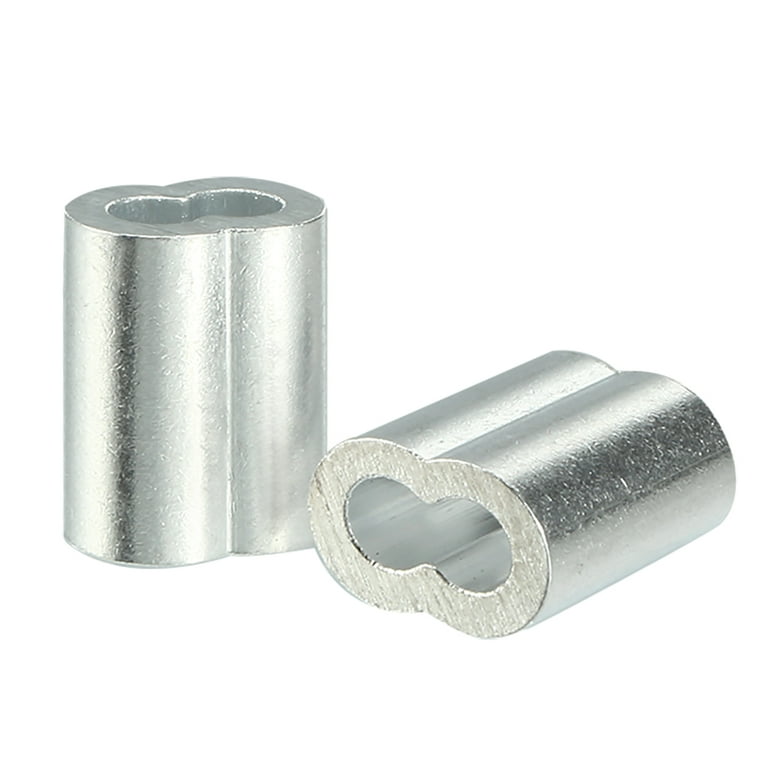 2.5mm Cable Wire Rope Aluminum Sleeves Clip Crimping Loop