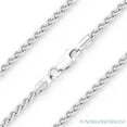 thumbnail image 1 of 2.5mm Classic Wheat Link Italian Spiga Chain Necklace in .925 Sterling Silver w/ Rhodium, 1 of 2