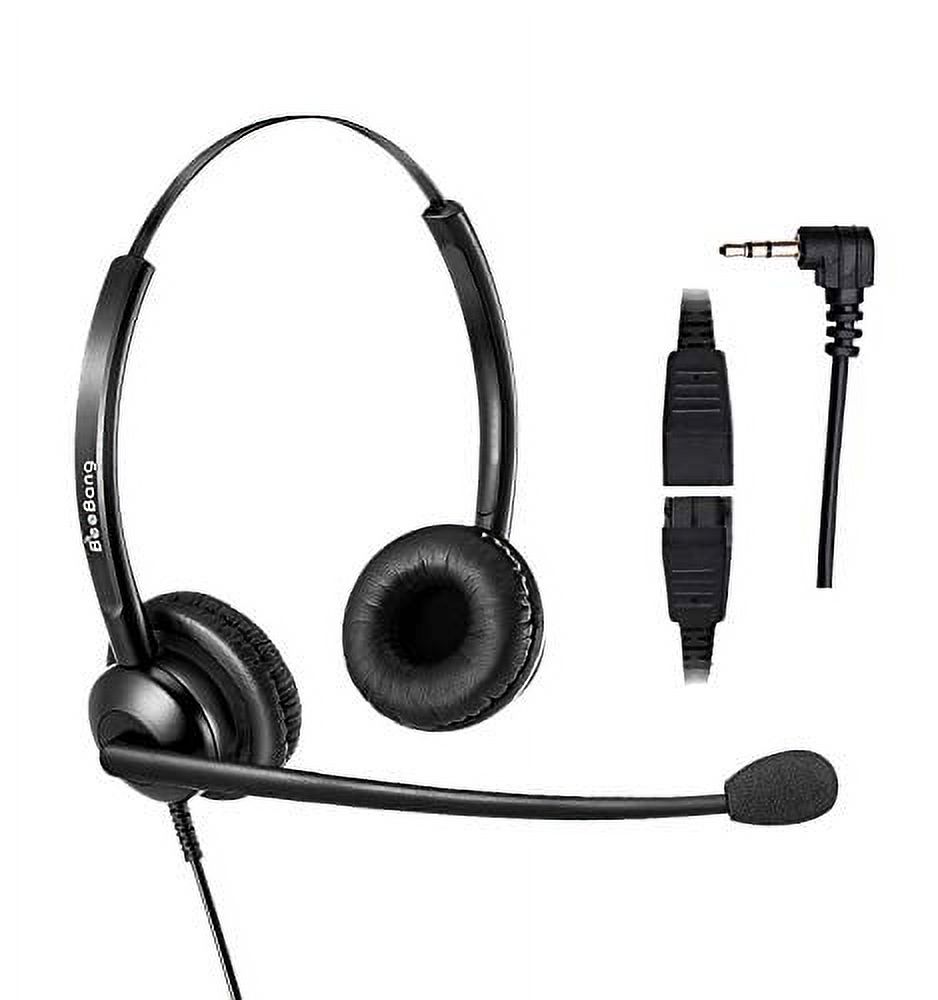 2.5mm Headset for Cordless Phone Telephone Headset with Noise Canceling