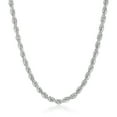 thumbnail image 1 of 2.5mm High-Polished Stainless Steel Twisted Rope Chain Necklace, 21.5 inches, 1 of 7