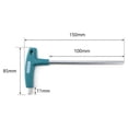 thumbnail image 1 of 2 5mm Matte Hex Key T Shaped Wrench Inner Six Angle Screwdriver (HRC52 54), 1 of 8