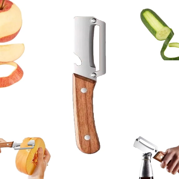 2.5mm Micro Drag Peeler, Stainless Steel Peeler, Kitchen Multi-Function Heavy-Duty Steelpeeler, 2 In 1 Fruit And Vegetablepeeler Knife For Potato Apple Pumpkin