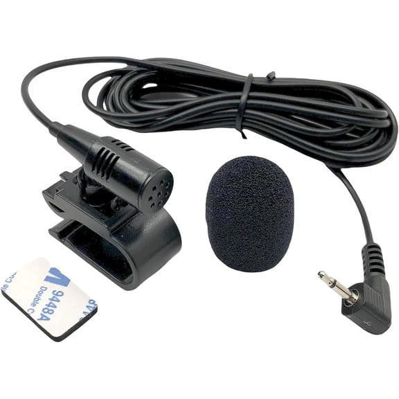2.5mm Plug Microphone Compatible Replacement for Pioneer AVH, AVIC, FH, DEH, DMH, SPH, MVH, MXTX Series Head Unit Receiver  External Mic for Clear Audio and Hands-Free Communication