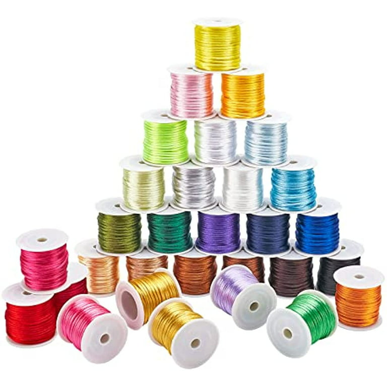 10 Meters Chinese Satin Silk Knot Cord 3mm RATTAIL Thread Rope Necklace  Craft