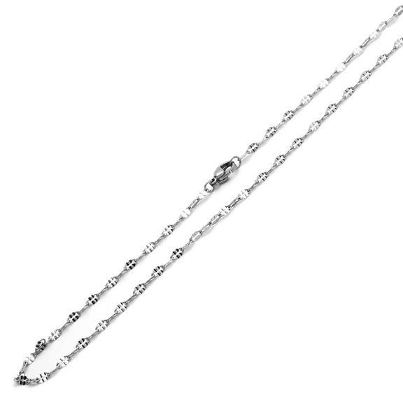 2.5mm Stainless Steel Chain Necklaces Coffee Link Chain ( Available Length 16", 18", 20", 24")