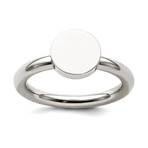 2.5mm Stainless Steel Polished Circle Ring Size 9 Ring for Women - 3.7 Grams