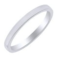thumbnail image 1 of AFFY 2.5mm Standard Flat Comfort Fit Band Ring in 10k White Gold Ring Size - 9.5, 1 of 1