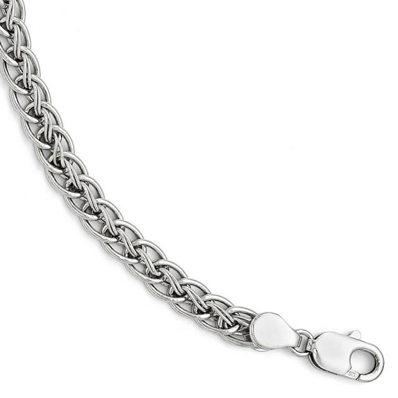 2.5mm Sterling Silver Polished Link Bracelet - 7.5 Inch