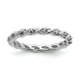 thumbnail image 1 of 2.5mm Sterling Silver Stackable White Topaz Ring - .31 cwt - Size 6, 1 of 2