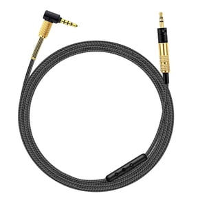 2.5mm to 3.5mm Headphone Cord for Over Ear 1/2/3 Headset Strong Nylon Braided wire With Volume Control
