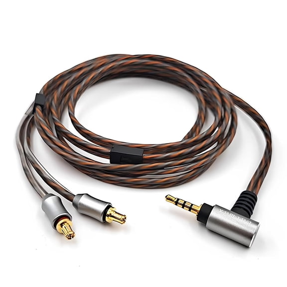 2.5mm to A2DC 6N OCC Silver Plated Balanced Cable 4ft Compatible with ATH-LS50 LS70 LS200 LS300 LS400 ATH-E40 E50 E70 Headphones