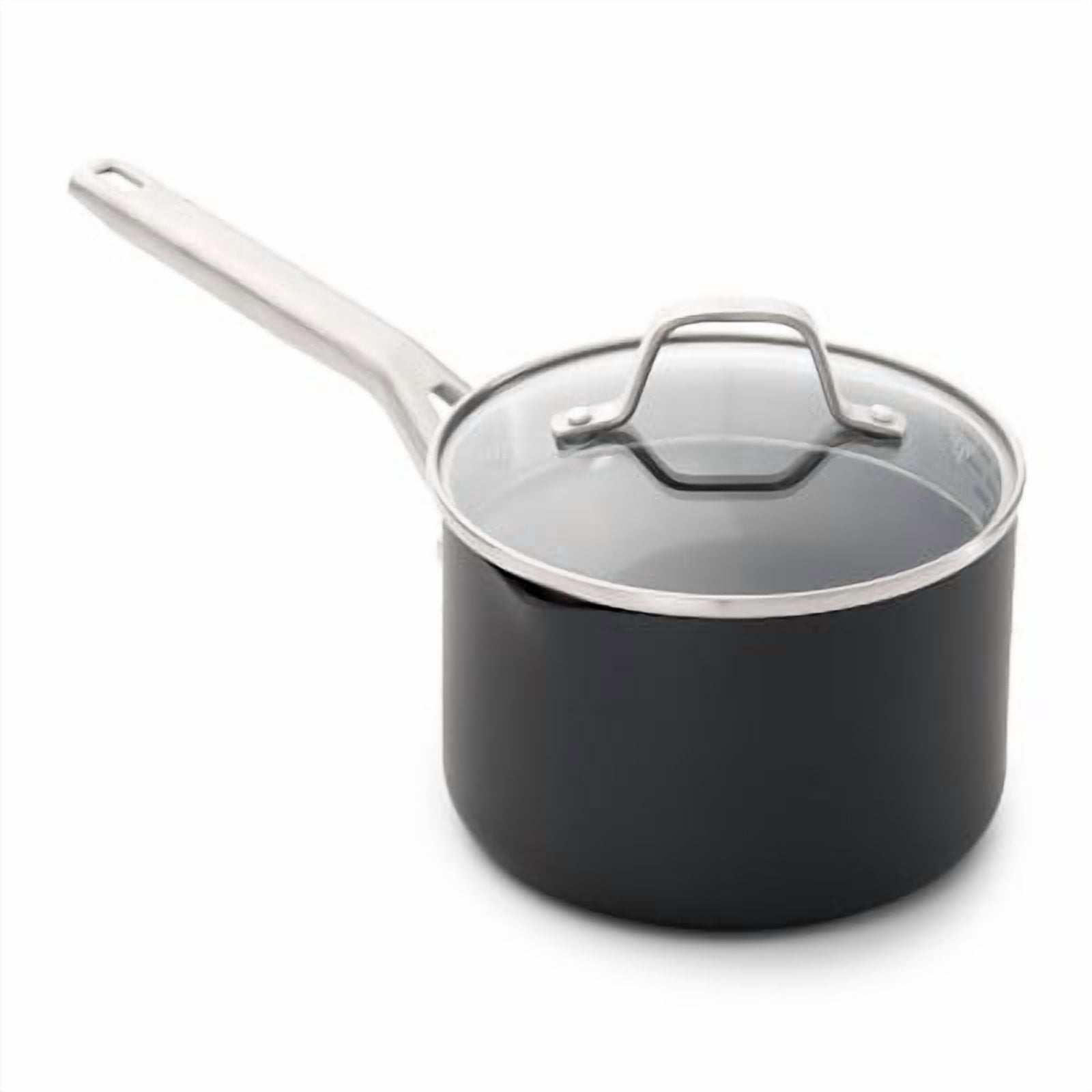 Powder Hard Pan 2.5qt Hard Anodized Nonstick Sauce Pan with Lid - Walmart.com