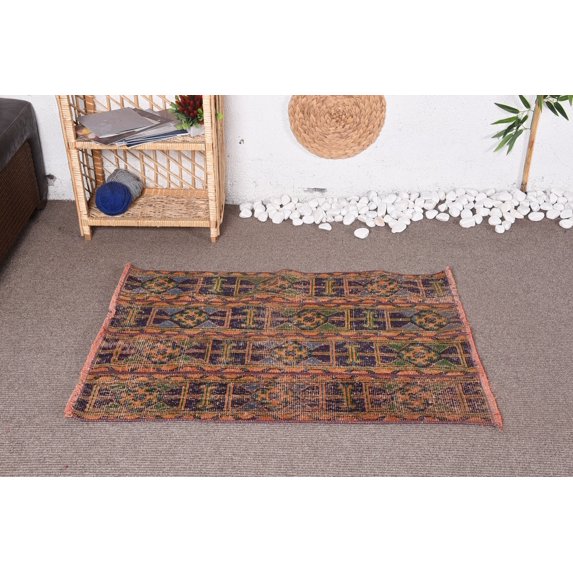 2.5x3.5 ft Small Rugs, Kitchen Rug, Anatolian Rug, Vintage Rug, Turkish Rug