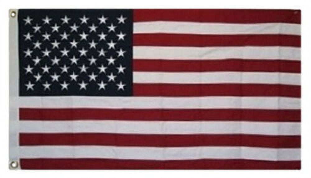 2.5x4 2.5'x4' ft 100% Sewn Embroidered USA American flag banner bunting grommets