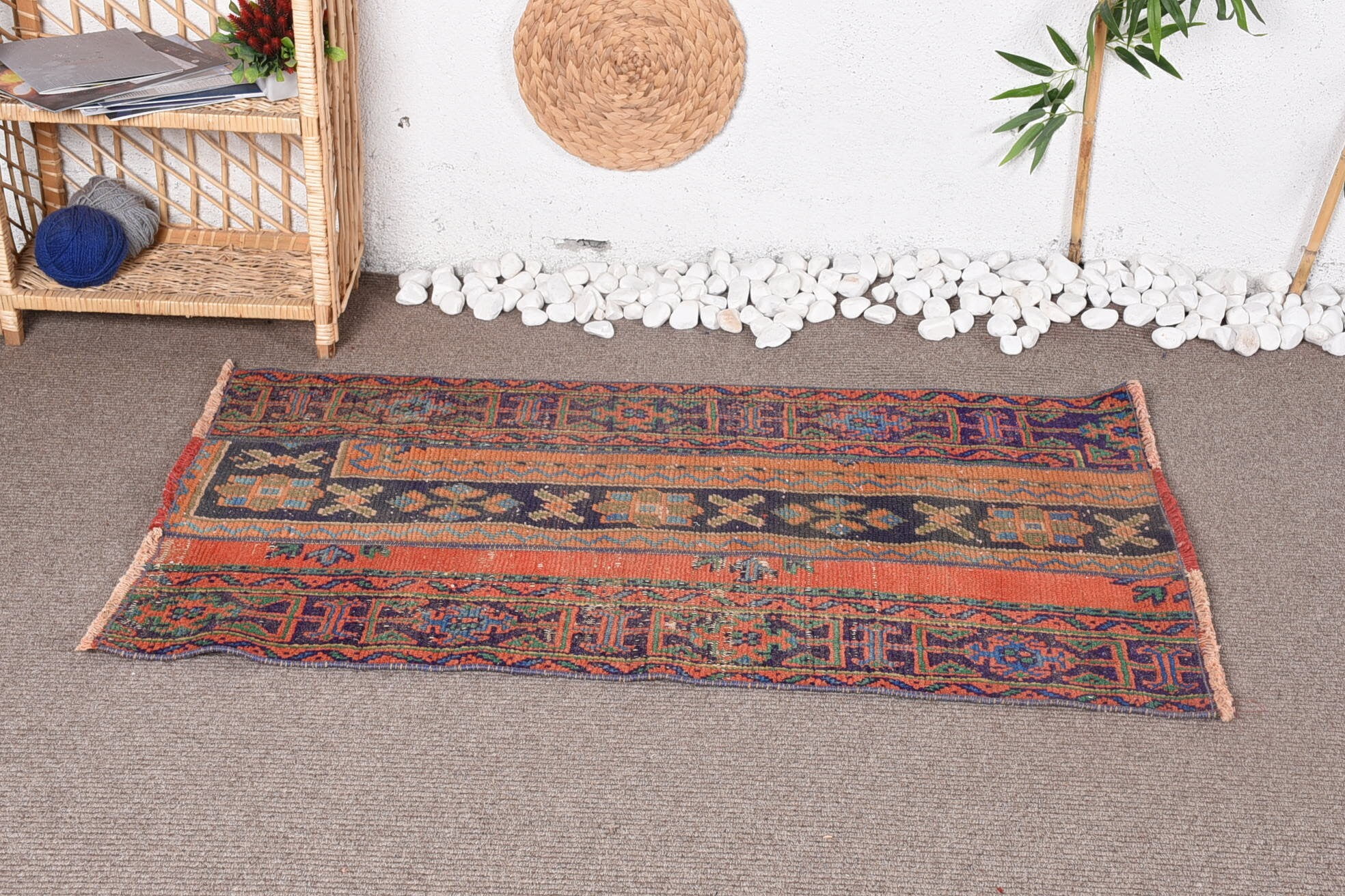 2.5x4.2 ft Small Rug, Home Decor Rugs, Turkish Rug, Vintage Rug, Floor ...