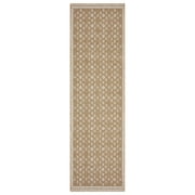 Better Homes & Gardens Liz Crafted Geo Indoor Runner Rug, Taupe/Ivory, 2.5 ft x 8 ft