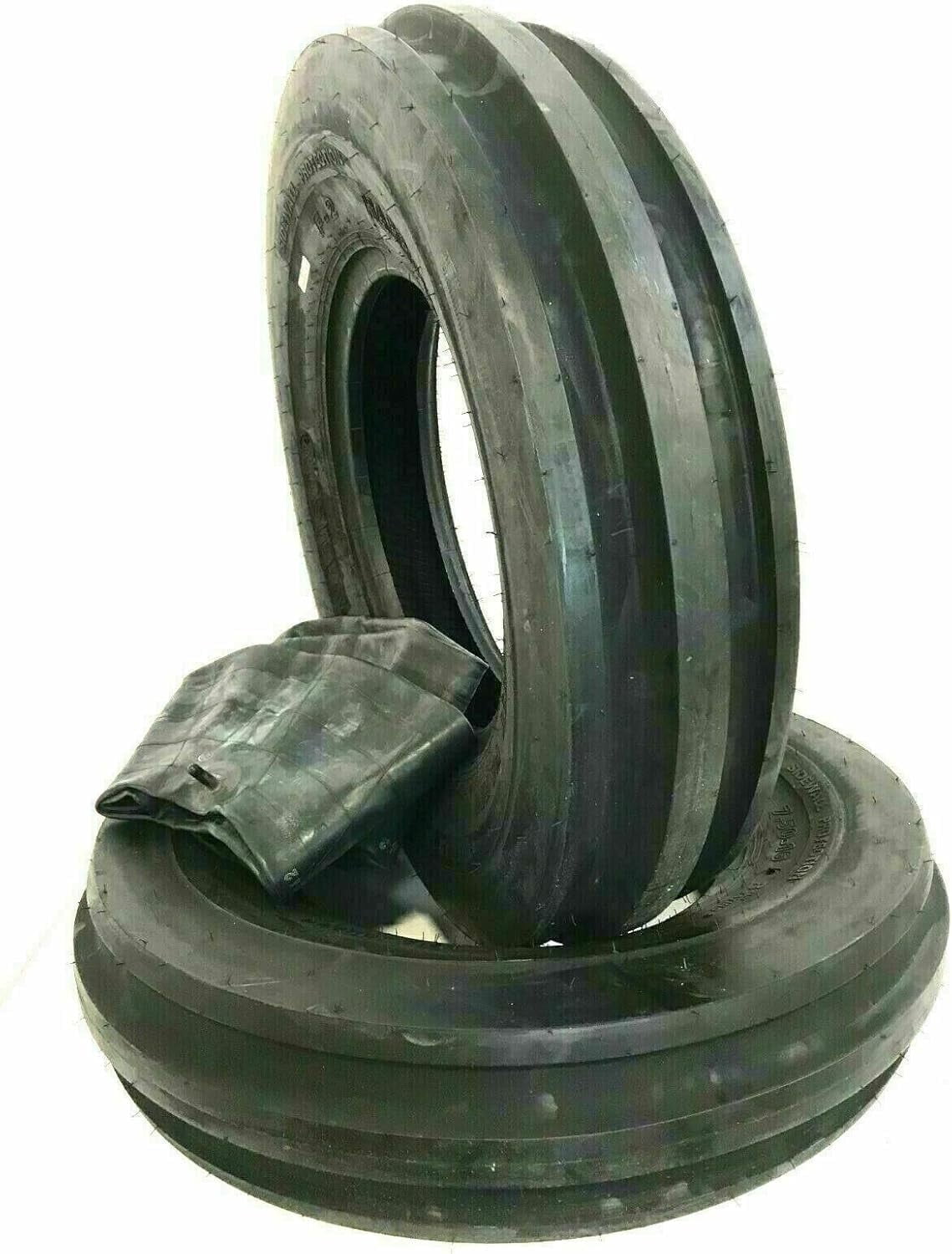 (2)  6.00-16 600x16 6.00x16 Rib Imp Disc,wagon Farm Tractor Tires W/tubes